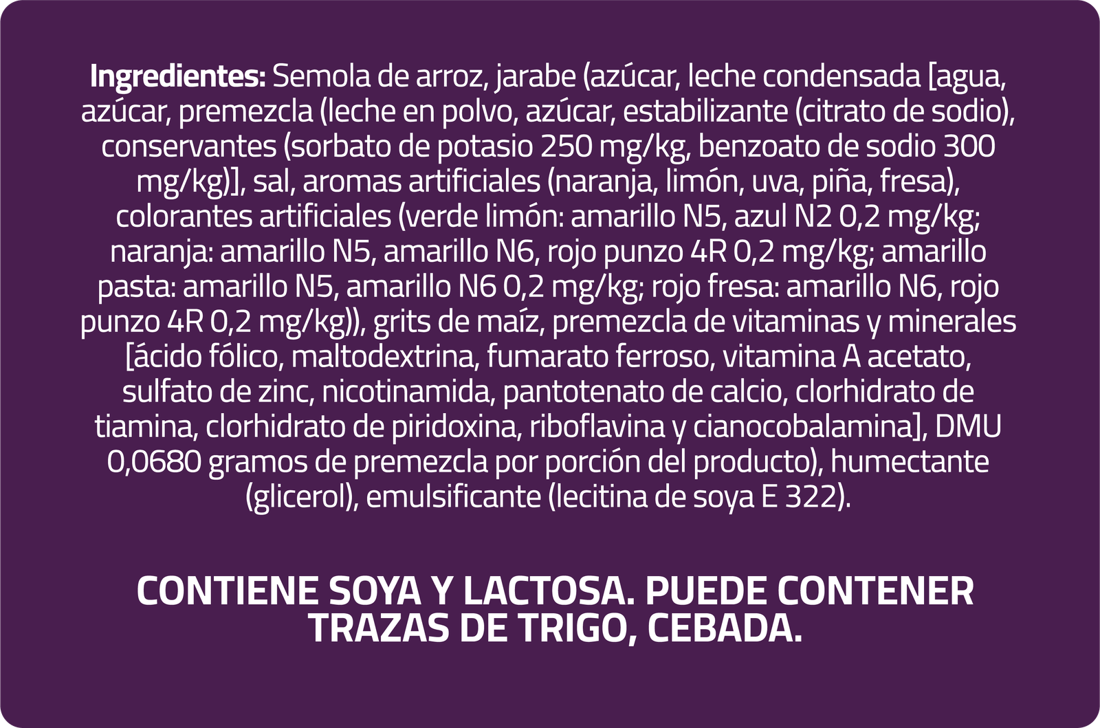 Ingredientes Plats
